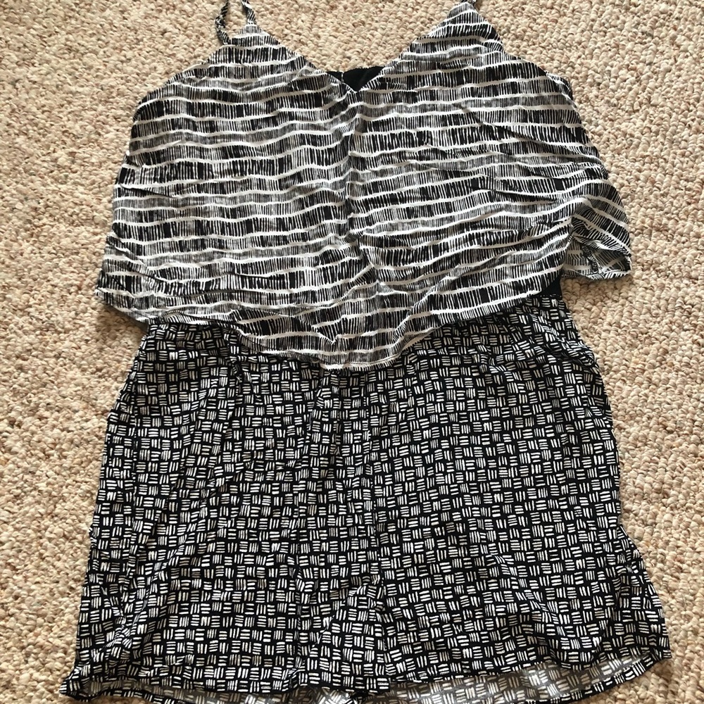 Black & White Romper